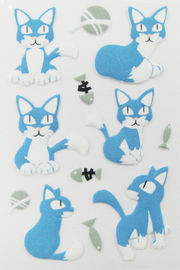 L'animal familier a découpé 3D les autocollants avec des matrices animaux, sac à main petite Cat Puffy Stickers Offset Printing