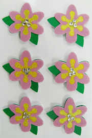 Autocollants imprimables brouillés de tissu de partie de fleur pour l'impression d'écran de chèque-cadeau de filles